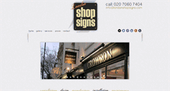 Desktop Screenshot of londonshopsigns.com